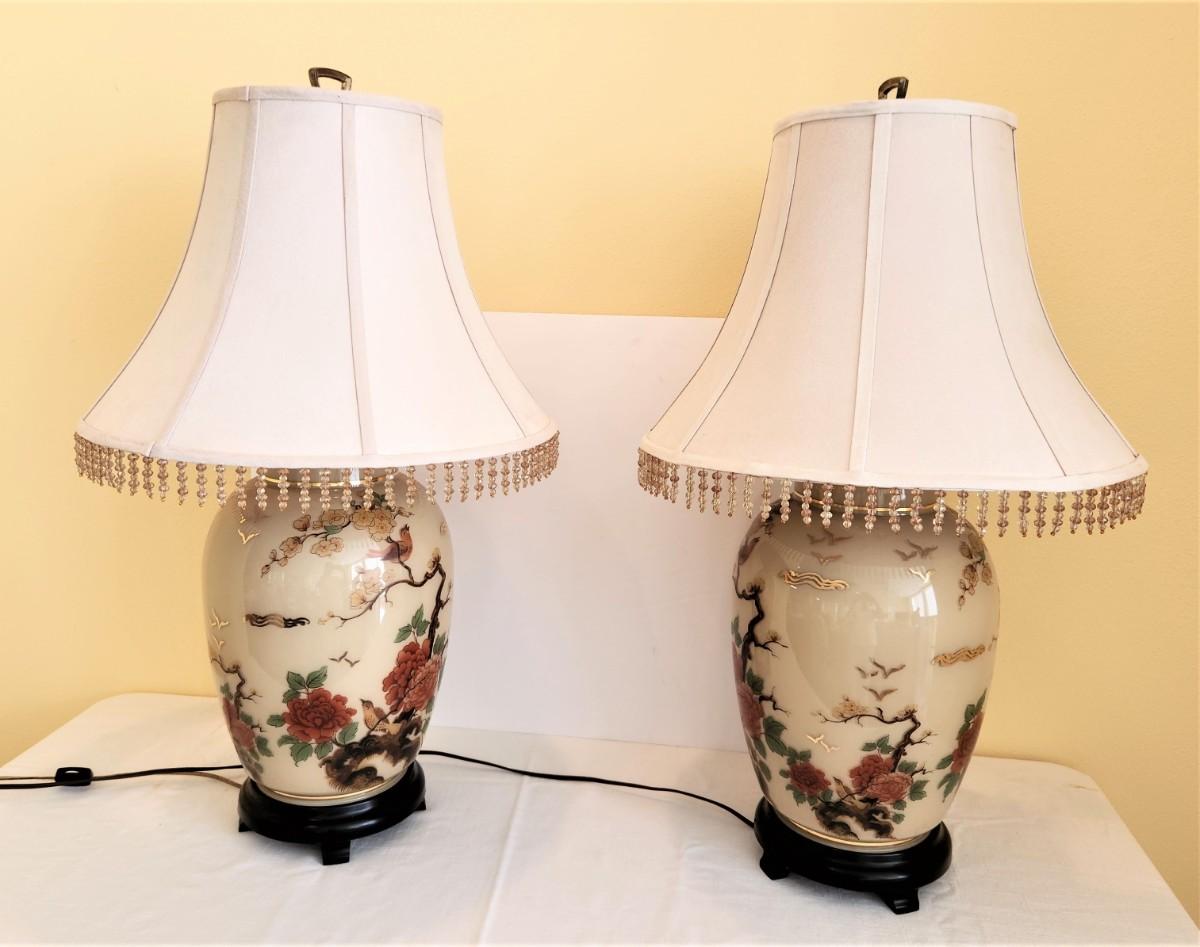 Lot 35 Pair Asian Style Table Lamps EstateSales Org   A 84347265 Aqqcqzru3nhmychy 