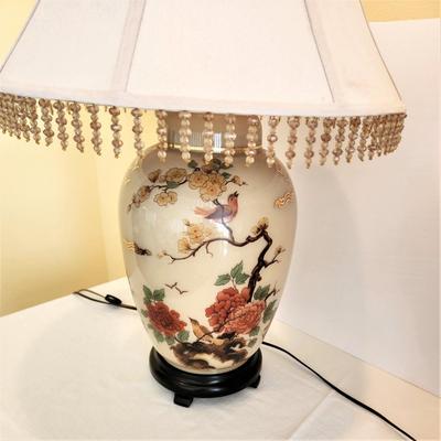 Lot #35  Pair Asian Style Table Lamps