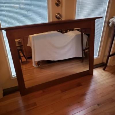 Vintage Stickley Oak Mirror