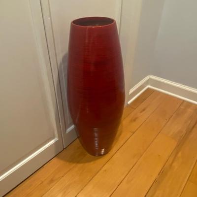 Red Kalb Wooden floor Vase lightweight 24