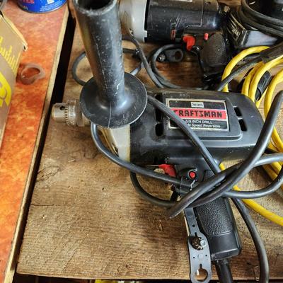 Lot Power Tools Craftsman Drills , Sander, Babco No. 200 Jig Saw