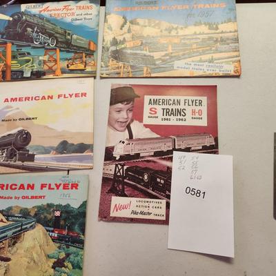 Gilbert American Flyer Train Catalogs 49,51,52,54,55,56,57,61  lot 581