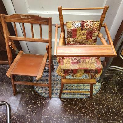 Vintage 2 Childs Doll Chairs Babee Tenda