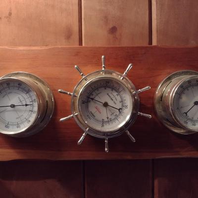 Sunbeam Barometer, Thermometer, and Hygrometer Wall Hanging