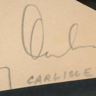 Mary Carlisle signature cut