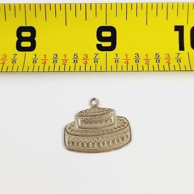 STERLING CAKE CHARM
