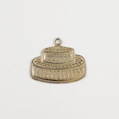 STERLING CAKE CHARM