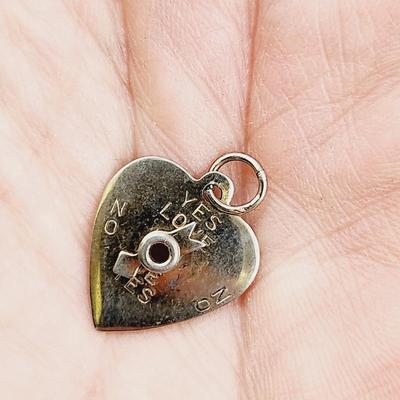 P & B STERLING HEART DIAL COLLECTABLE CHARM