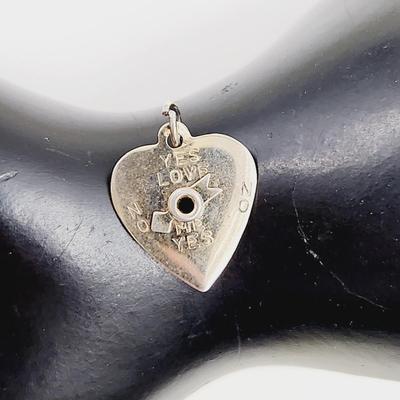 P & B STERLING HEART DIAL COLLECTABLE CHARM