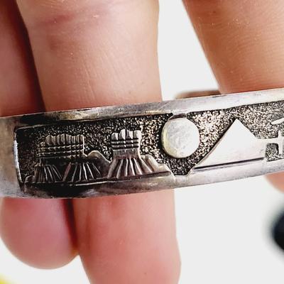 BEAUTIFUL STERLING NATIVE AMERICAN BRACELET