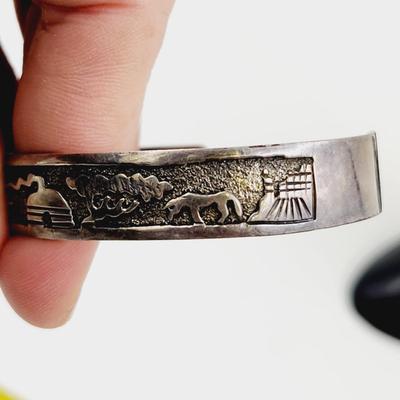 BEAUTIFUL STERLING NATIVE AMERICAN BRACELET