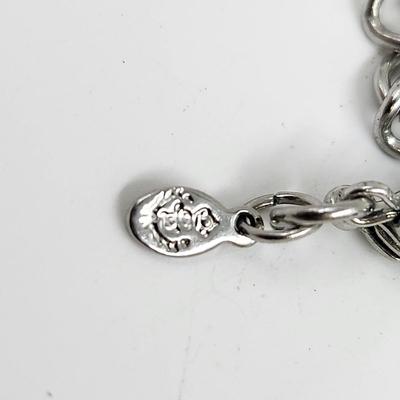 PREMIERE DESIGN BEAUTIFUL GLASS CHAIN NECKLACE