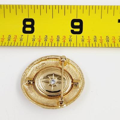 VINTAGE AVON GOLD TONED "LOCKET" W/ SPACE FOR PICTURE PENDANT / PIN