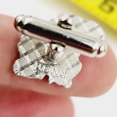 SUPER AMAZING COLLECTABLE KU SILVER TONED CUFF LINKS