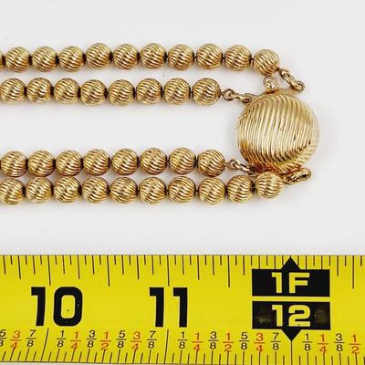 VINTAGE GOLD TONED SARAH COVENTRY CLASP NECKLACE