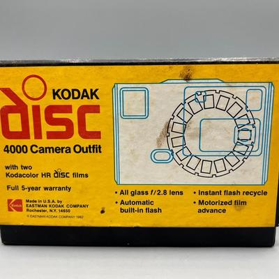 Vintage Kodak Disc 4000 Camera Outfit with Original Box & Instructions ...