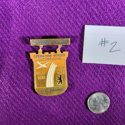 1973 GOLD WIESBADEN GERMAN VOLKSMARCH MEDAL - #2