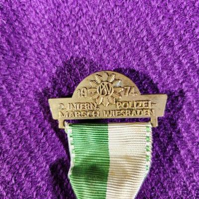 1974 WIESBADEN INTERNATIONAL POLICE VOLKSMARCH MEDAL - #2