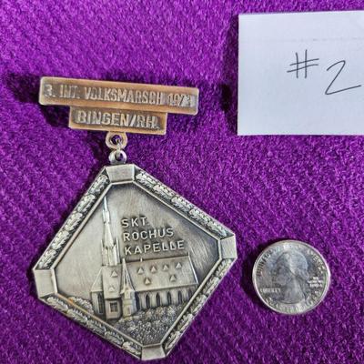 1973 BINGEN GERMAN VOLKSMARCH MEDAL - #2