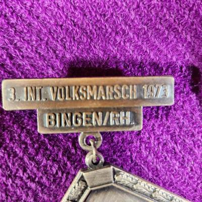 1973 BINGEN GERMAN VOLKSMARCH MEDAL - #2