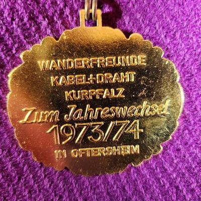 1973/74 NEW YEAR'S OFTERSHEIM GERMAN VOLKSMARCK MEDAL - #2