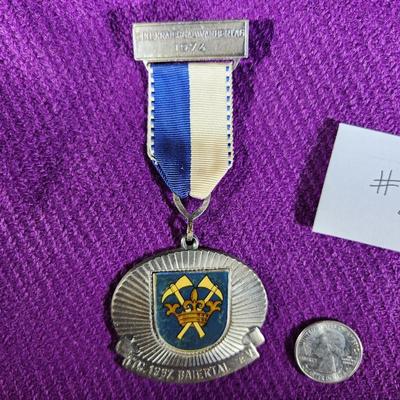 1974 KRAICHGAU GERMAN VOLKSMARCH MEDAL - #2