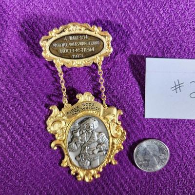 1973 HUFFELSHEIM GERMAN VOLKSMARCH MEDAL - #2