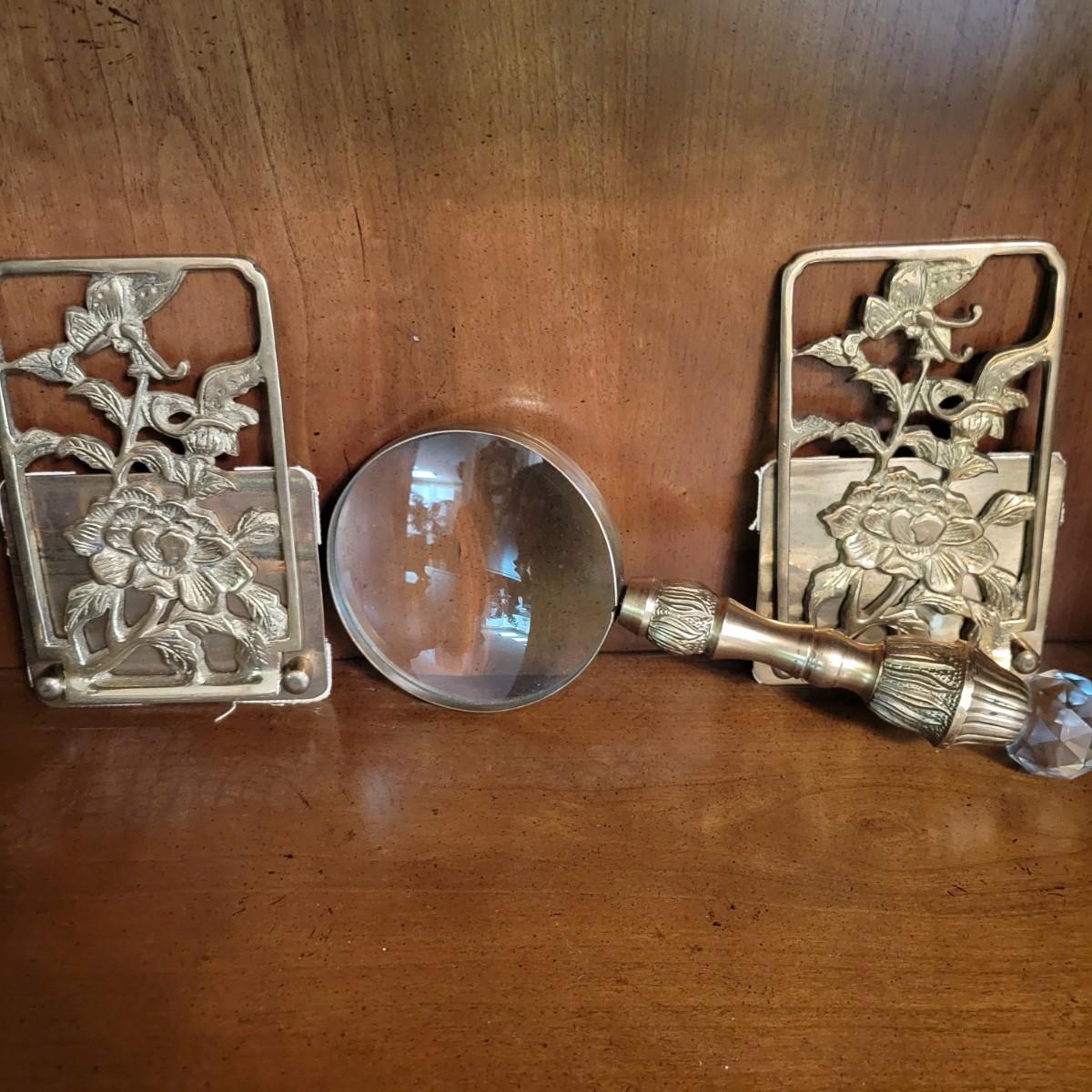 Collection of Brass Candle Holders, Easels and More (LRDW)