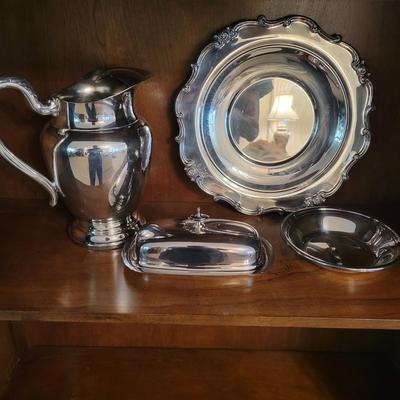 Gorham, Reed and Barton Plated Silver Pieces (LR-DW)