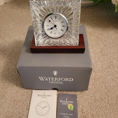 Waterford Crystal Clock and Flutes (LR-DW)