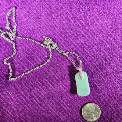 Jade Pendant with Necklace