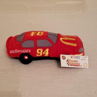 Nascar Beanie Racers. Set of 6 with storage containers. Excellent Condition.