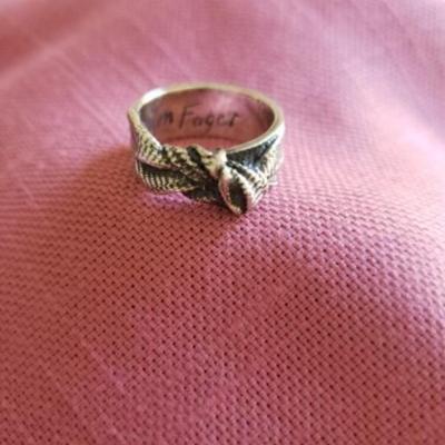 Mignon Faget Sterling Medium Bow Ring