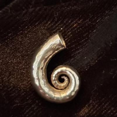 Mignon Faget Retired Spiral Shell Pendant - Sterling