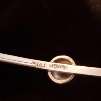 Mignon Faget Meridian Moonstone Cuff Bracelet. Sterling.