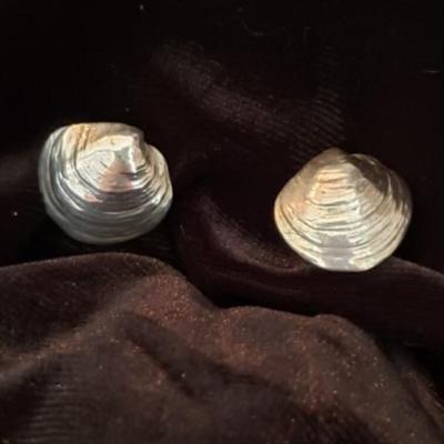 Mignon Faget Clam shell earrings â€” Sterling