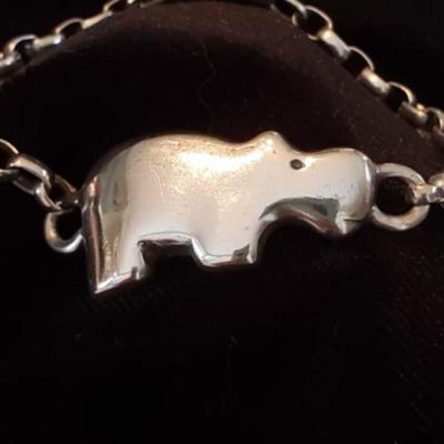 Mignon Faget Animal Crackers Hippo bracelet â€” Sterling