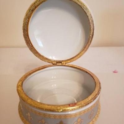 Italian design ceramics fine porcelain jewelry casket