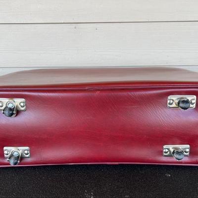 LYNX Vintage Classic Burgundy Suitcase set