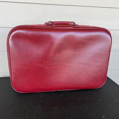 LYNX Vintage Classic Burgundy Suitcase set