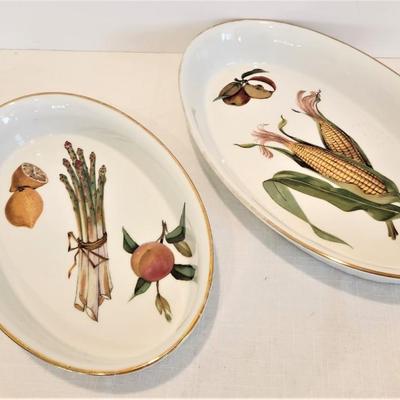 Lot #55  2 Serving Pieces - Royal Worcester "Evesham"