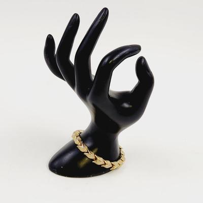 TRIFARI GOLD TONED TULIP BRACELET