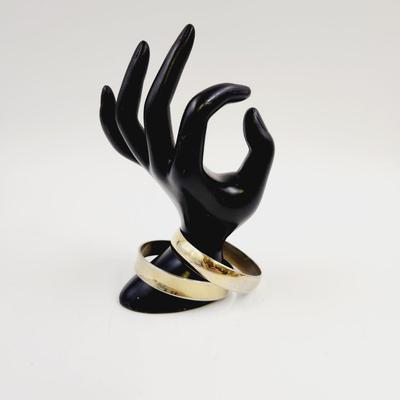 FANTASTIC THICK GOLD TONED BANGLE BRACELETS