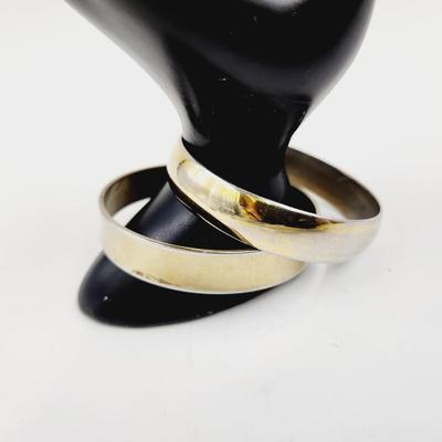 FANTASTIC THICK GOLD TONED BANGLE BRACELETS