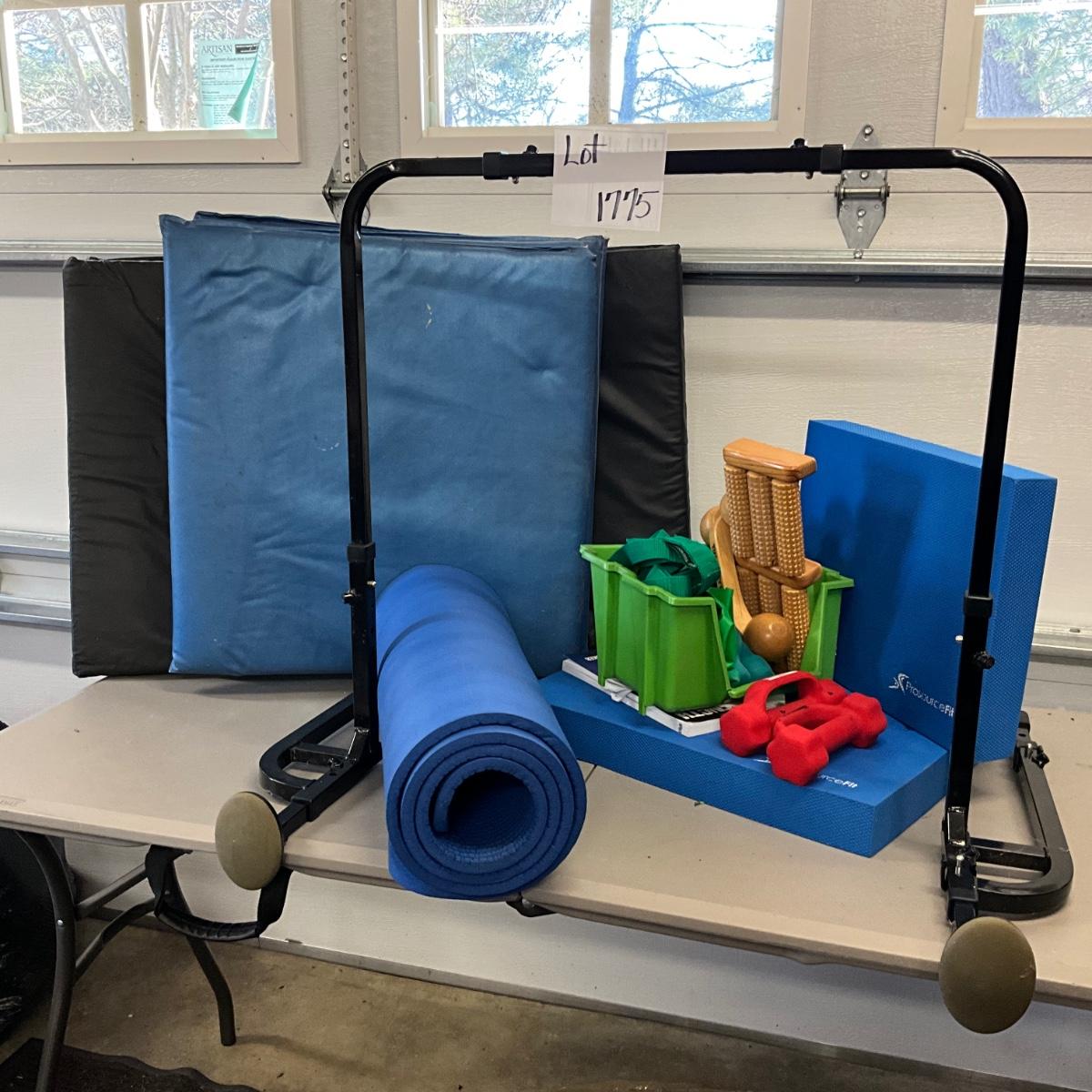 1775 Lot of Yoga Exercise Equipment