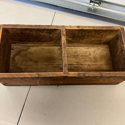 1776 Antique Wooden Tool Box with Handle
