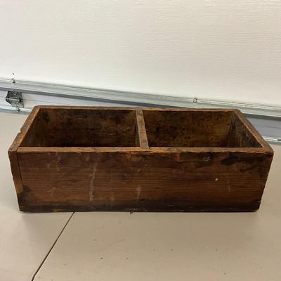 1776 Antique Wooden Tool Box with Handle