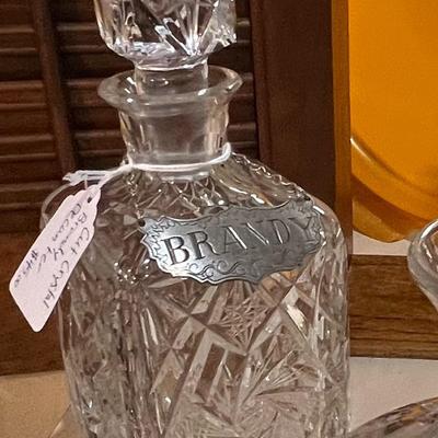 Cut Crystal Brandy Decanter