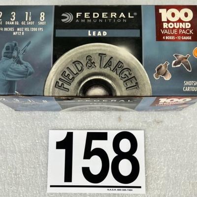 Box of Federal 12-Gauge Shells (NO SHIPPING)