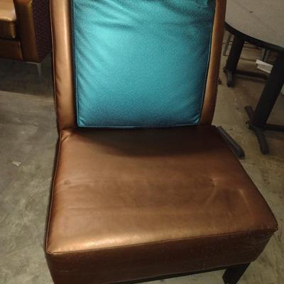 Pair of Commercial Quality Bronze Finish Chairs
